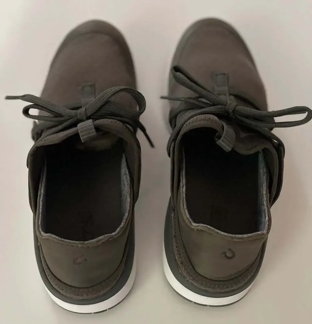OluKai Pehuea Li Women’s Shoes Size 7W Olive Green Mesh Slip On Sneakers